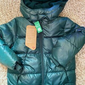 GAP Deep Green Kids Puffer Coat
